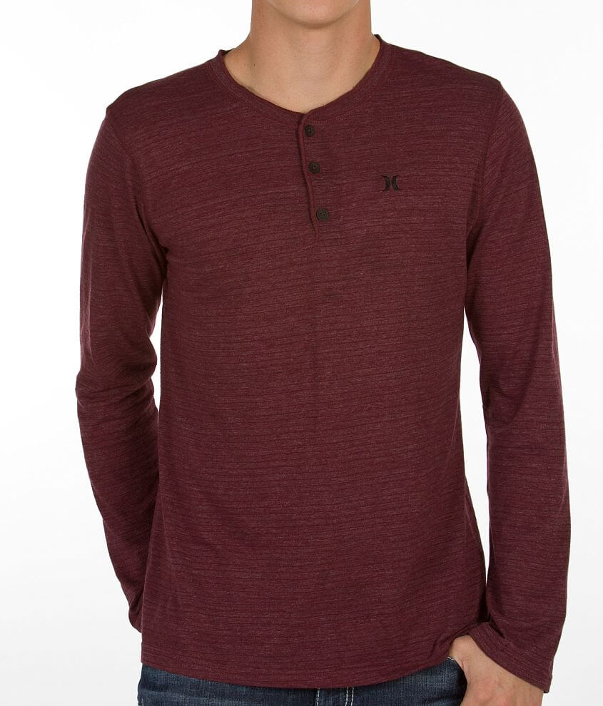 Hurley Pin Henley front view