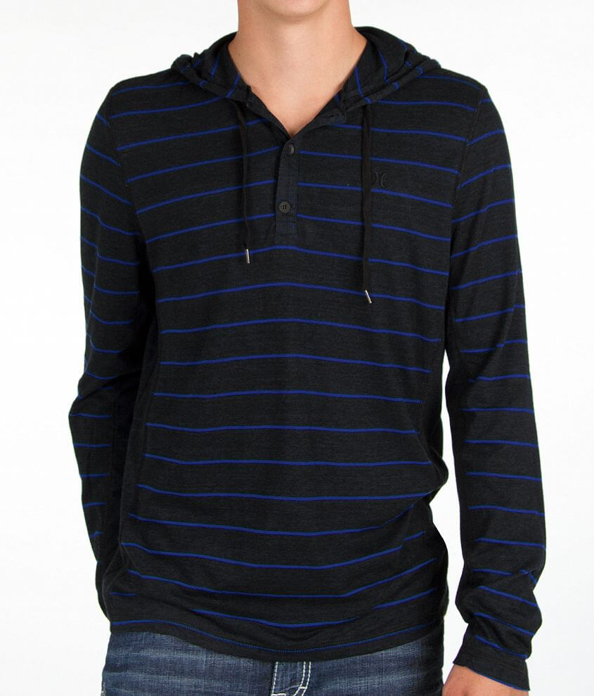 Hurley Sulfer Henley Hoodie front view