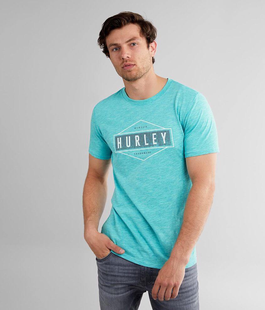 Hurley Diamond Dri-FIT T-Shirt - Men's T-Shirts in Lt Aqua Lt Blue | Buckle