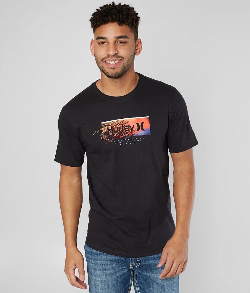 Hurley Drip Drop T-Shirt - Men's T-Shirts in Black Riviera | Buckle