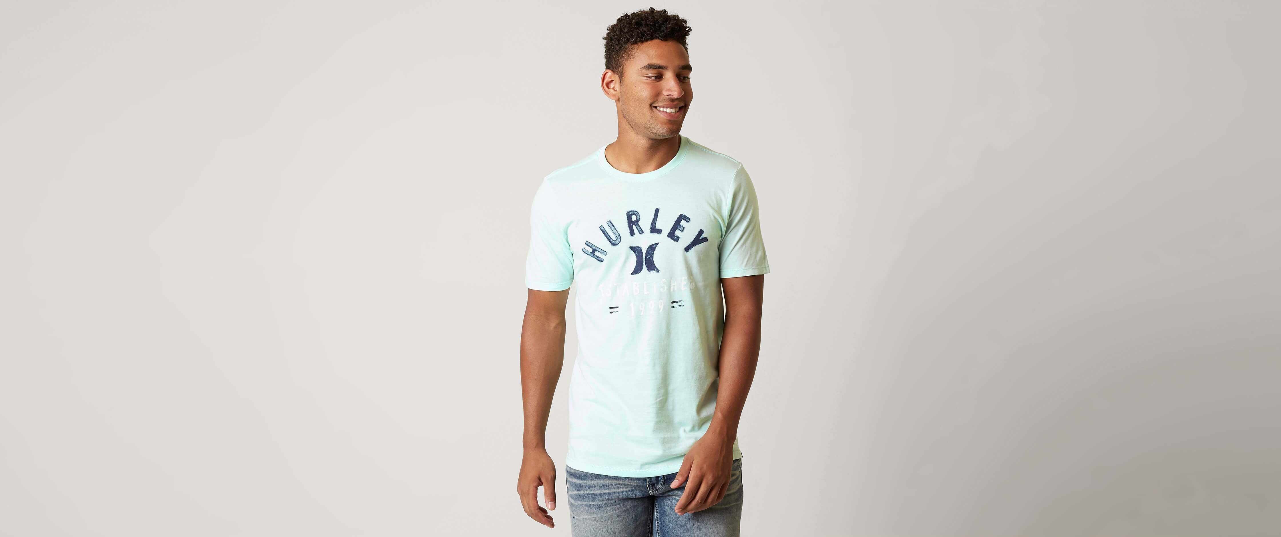 Hurley Yacht Crew T-Shirt Clothing in Mint Foam Buckle