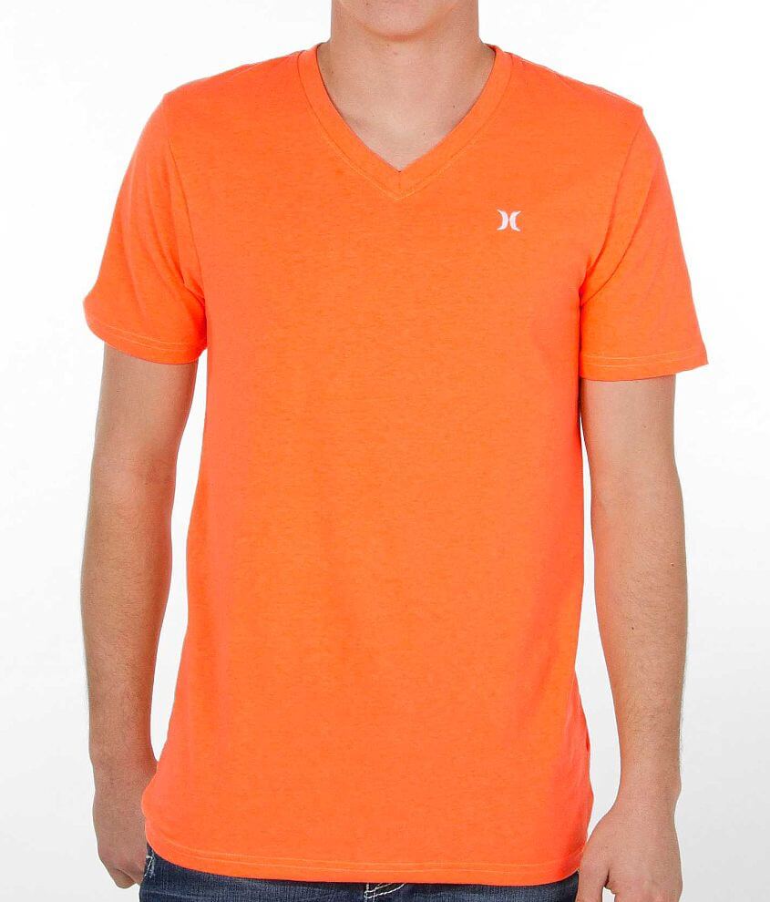 Hurley Basic V-Neck Heather T-Shirt front view