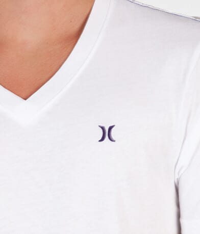 Hurley Basic V-Neck T-Shirt front detail view