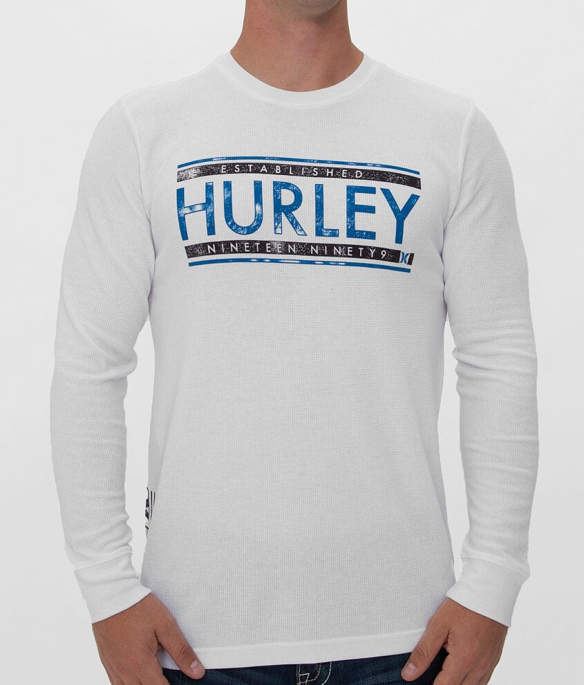 Hurley Croped Thermal Shirt front view