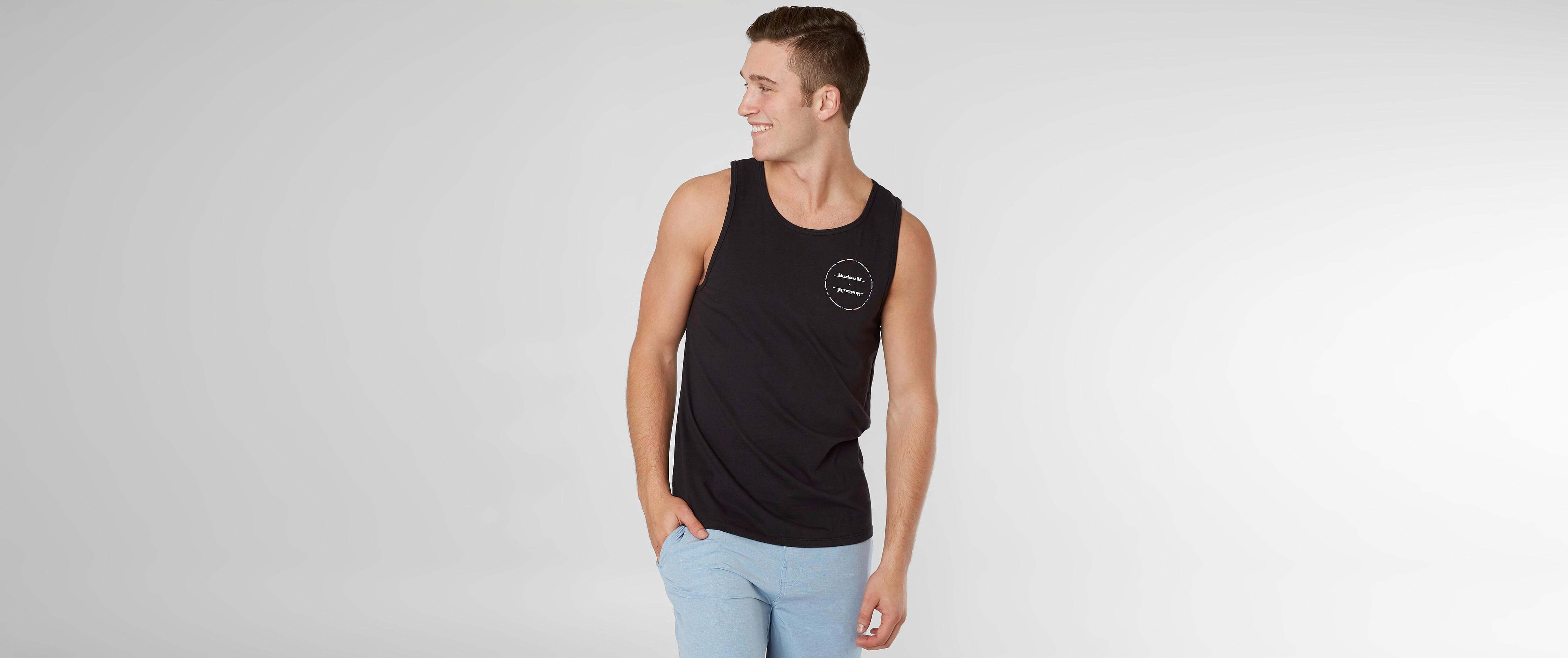 Hurley In Between Tank Top Men's Tank Tops in Black Buckle