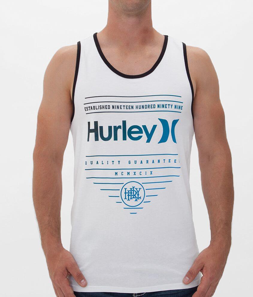 Hurley On Base Tank Top - Men's Tank Tops in White Black | Buckle