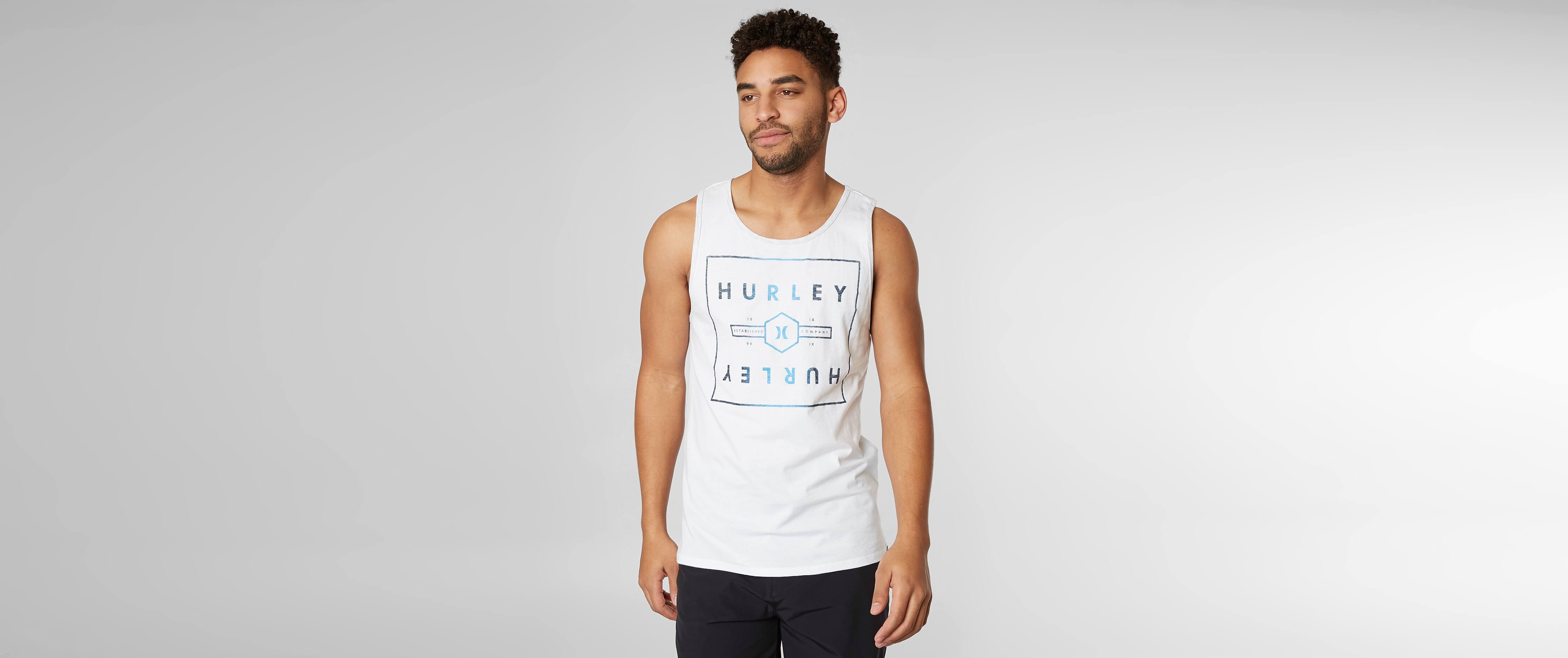 Hurley Wide Open Tank Top Men's Tank Tops in White Buckle