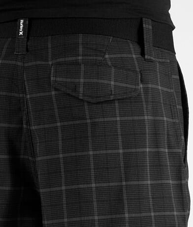 Hurley Vex Plaid Cargo Short back pocket view