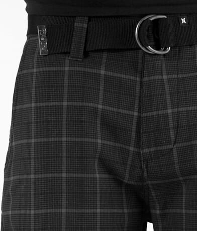 Hurley Vex Plaid Cargo Short front pocket view