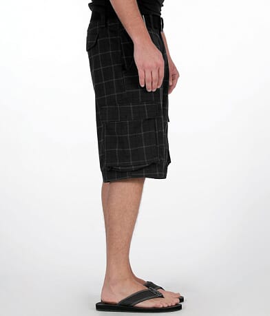 Hurley Vex Plaid Cargo Short full right side view
