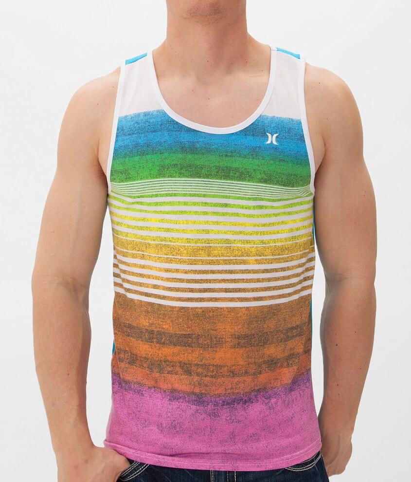Hurley Lucky Stripe Tank Top front view