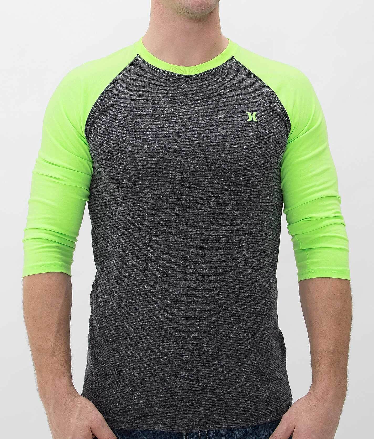 hurley baseball tee