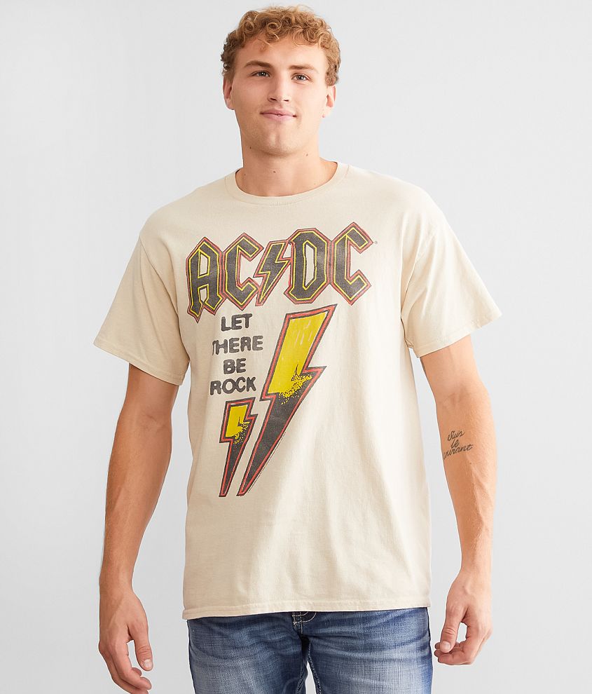 Junkfood AC/DC Let There Be Rock Band T-Shirt front view