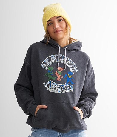 Junkfood Grateful Dead Band Hooded Sweatshirt front view