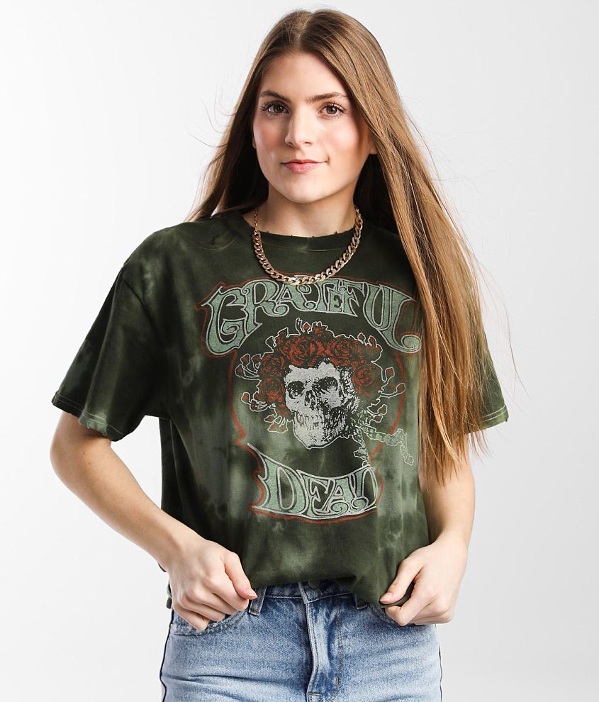 Junkfood Grateful Dead Band T-Shirt - Green Small, Women's