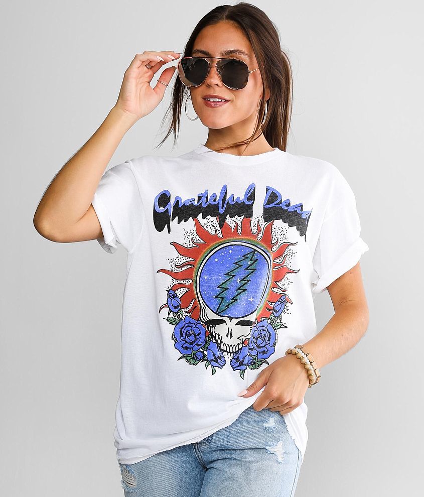 Junkfood Grateful Dead Band T-Shirt - White X-Small, Women's