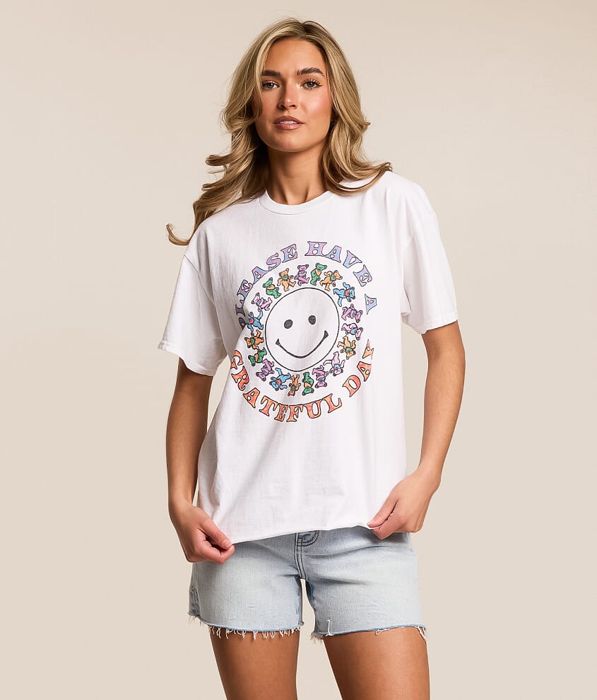 Smiley Grateful Dead Band T-Shirt - thumbnail 2