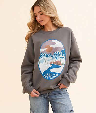 Junkfood Lake Tahoe Pullover full left side view