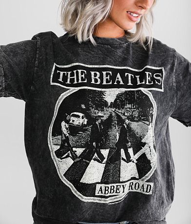 Junkfood The Beatles Abbey Road Band T-Shirt MISC_DETAIL_1