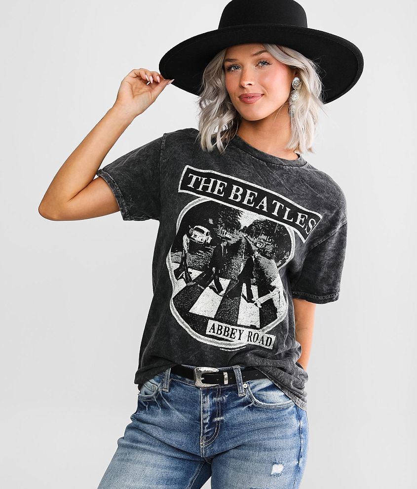 The Beatles - Womens Abbey Road & Logo T-Shirt