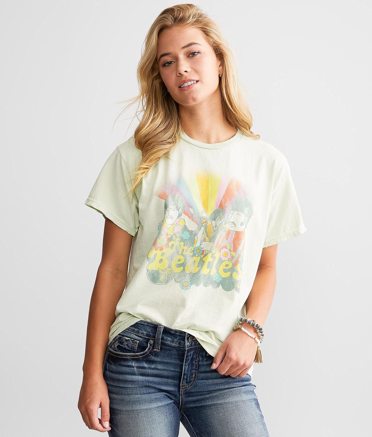 Junkfood The Beatles Band T-Shirt - Women's T-Shirts in Mint | Buckle