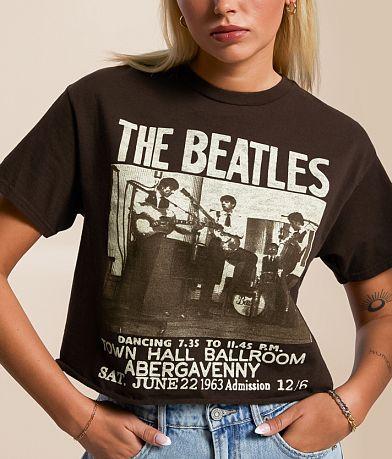 Junkfood The Beatles Cropped Band T-Shirt MISC_DETAIL_1
