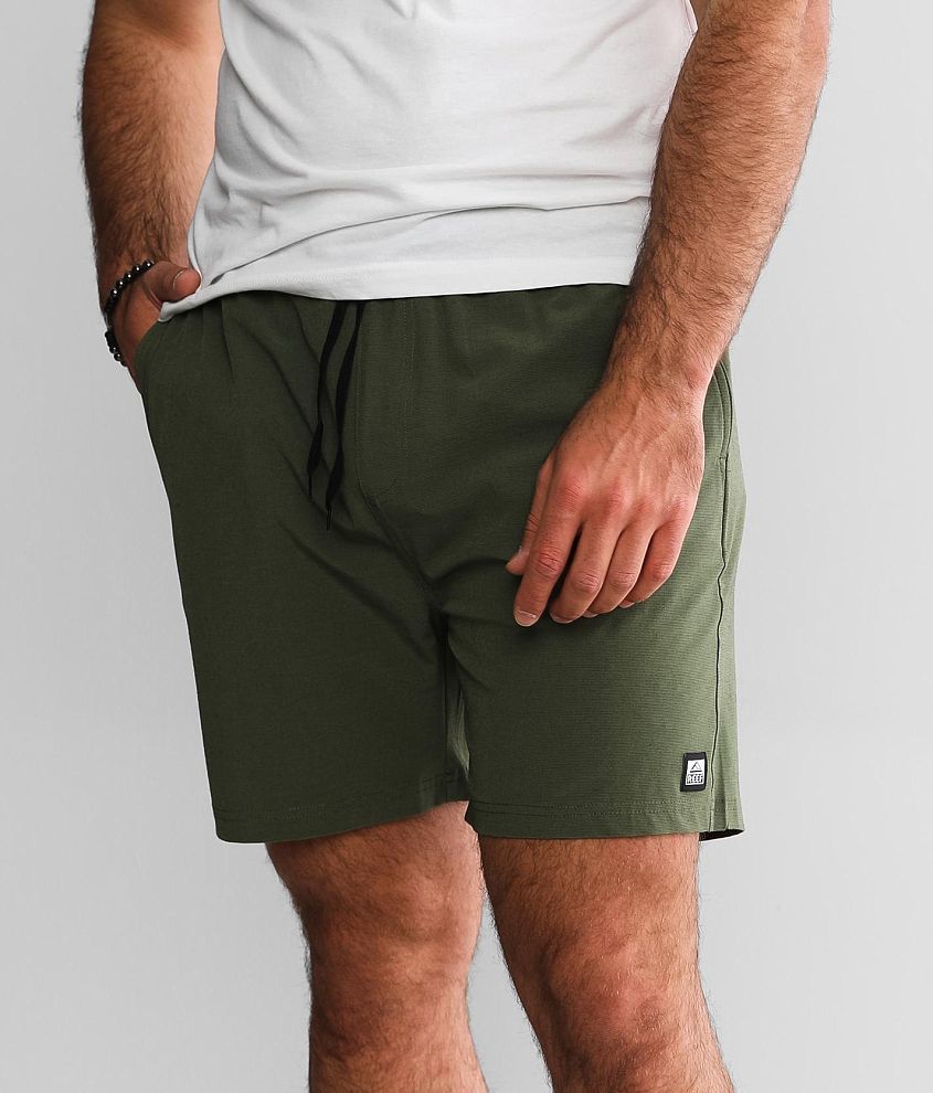 Reef Fields Walkshort Men s Shorts in Olivine Buckle