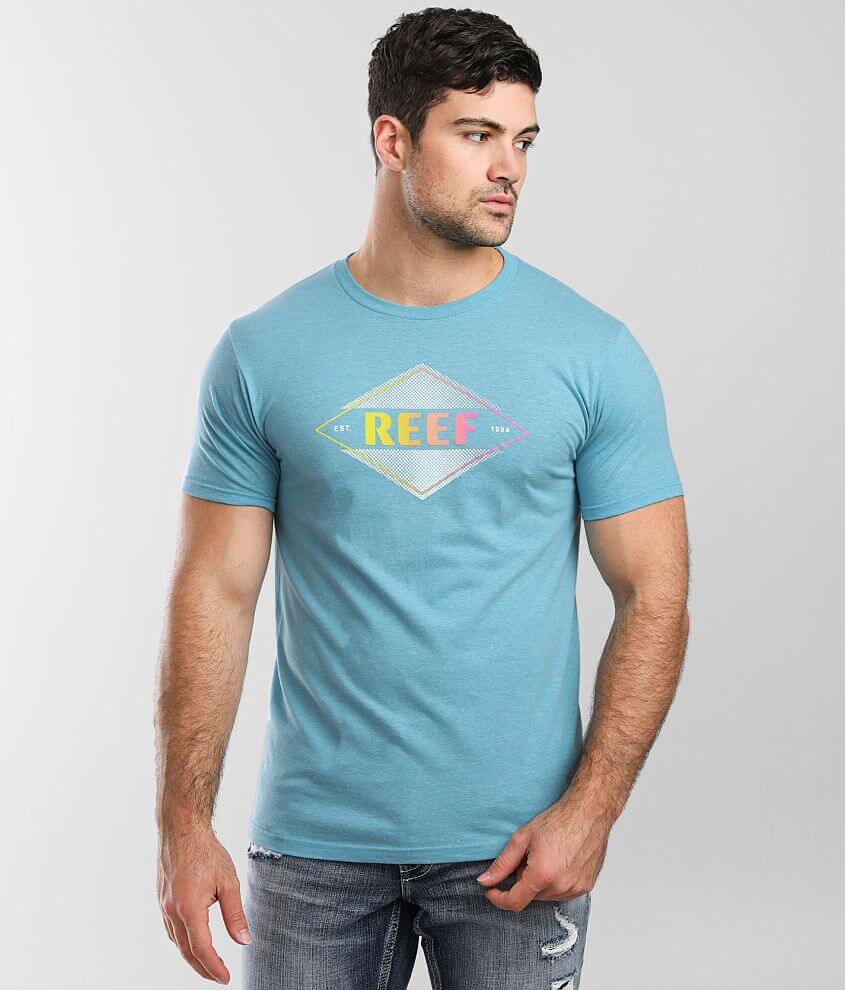 Reef Tippet T-Shirt - Turquoise Small, Men's