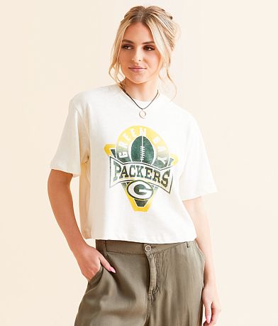 Junkfood Green Bay Packers Cropped T-Shirt full left side view