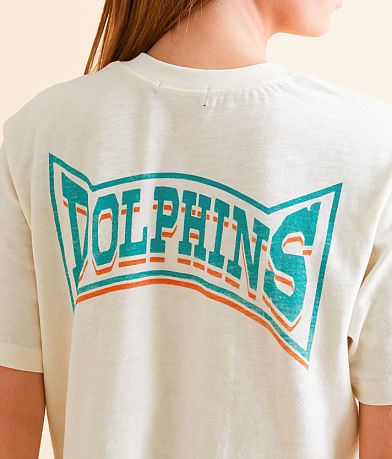 Junkfood Miami Dolphins Cropped T-Shirt MISC_DETAIL_1