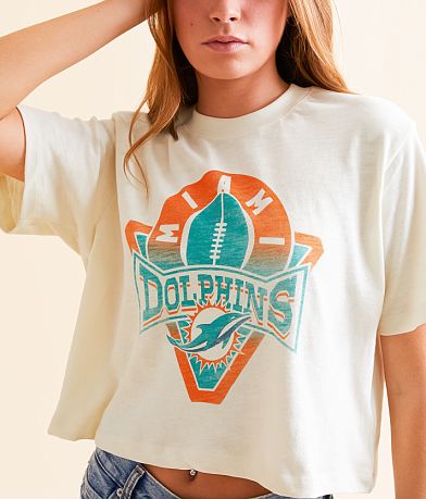 Junkfood Miami Dolphins Cropped T-Shirt MISC_DETAIL_2