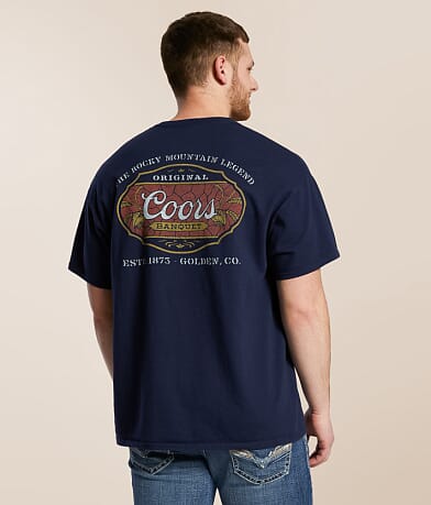 Junkfood Coors® Banquet Stained T-Shirt front view