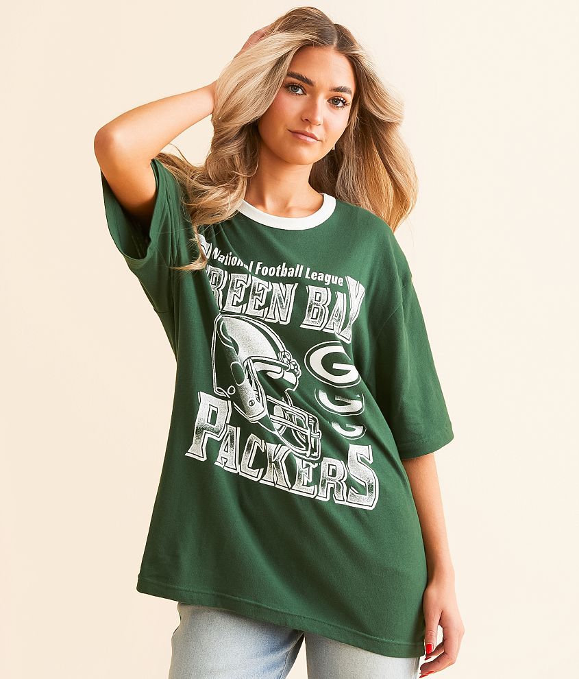 Junkfood Green Bay Packers Oversized T-Shirt front view