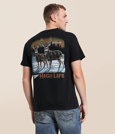 Junkfood Miller High Life Wisconsin T-Shirt front view