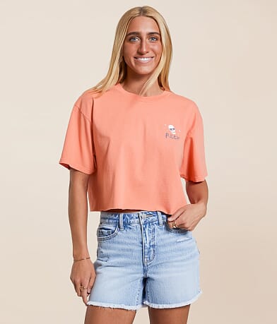 Reef Tropicalia Cropped T-Shirt front view