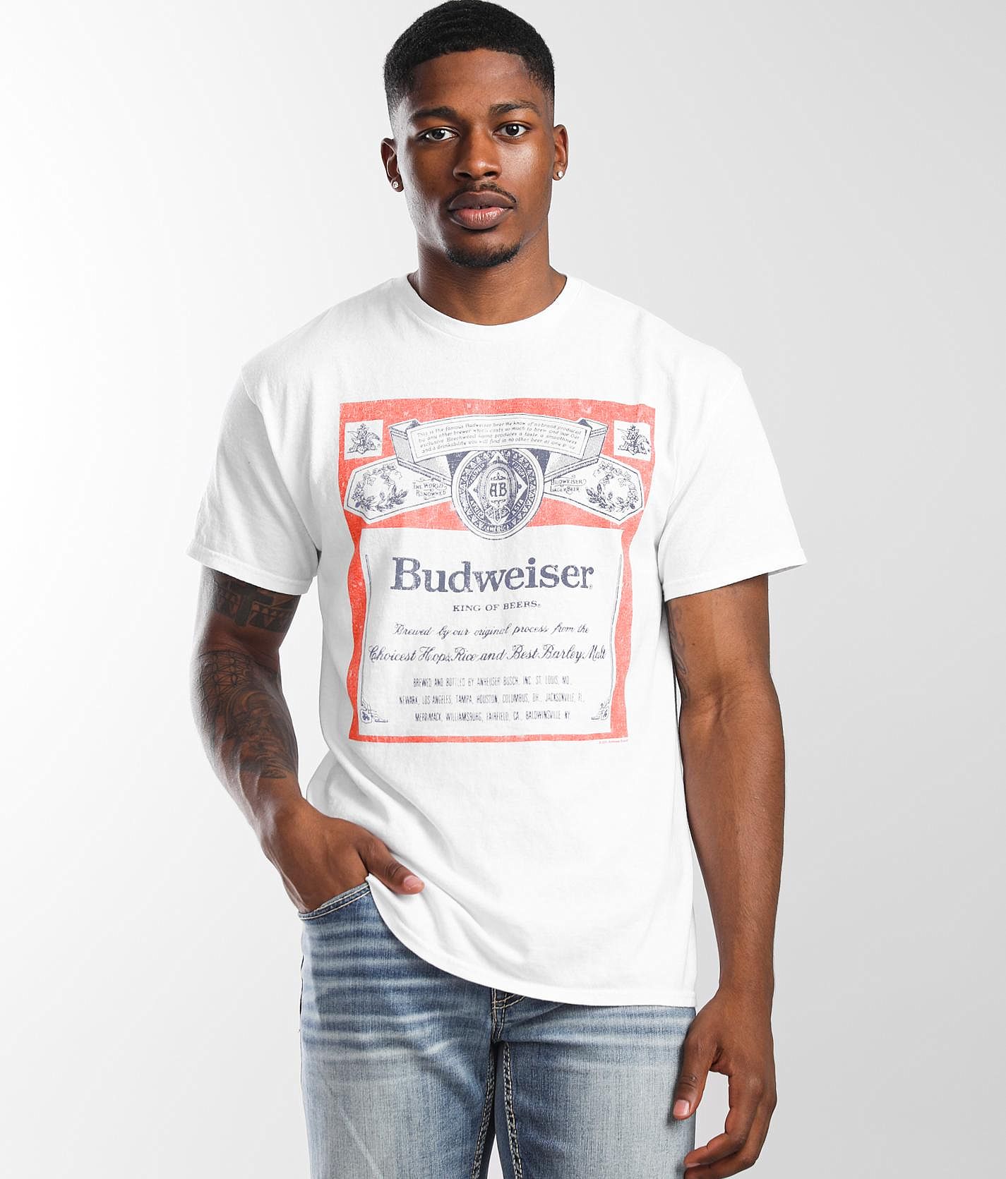 Budweiser® Label - Men's T-Shirts in White |