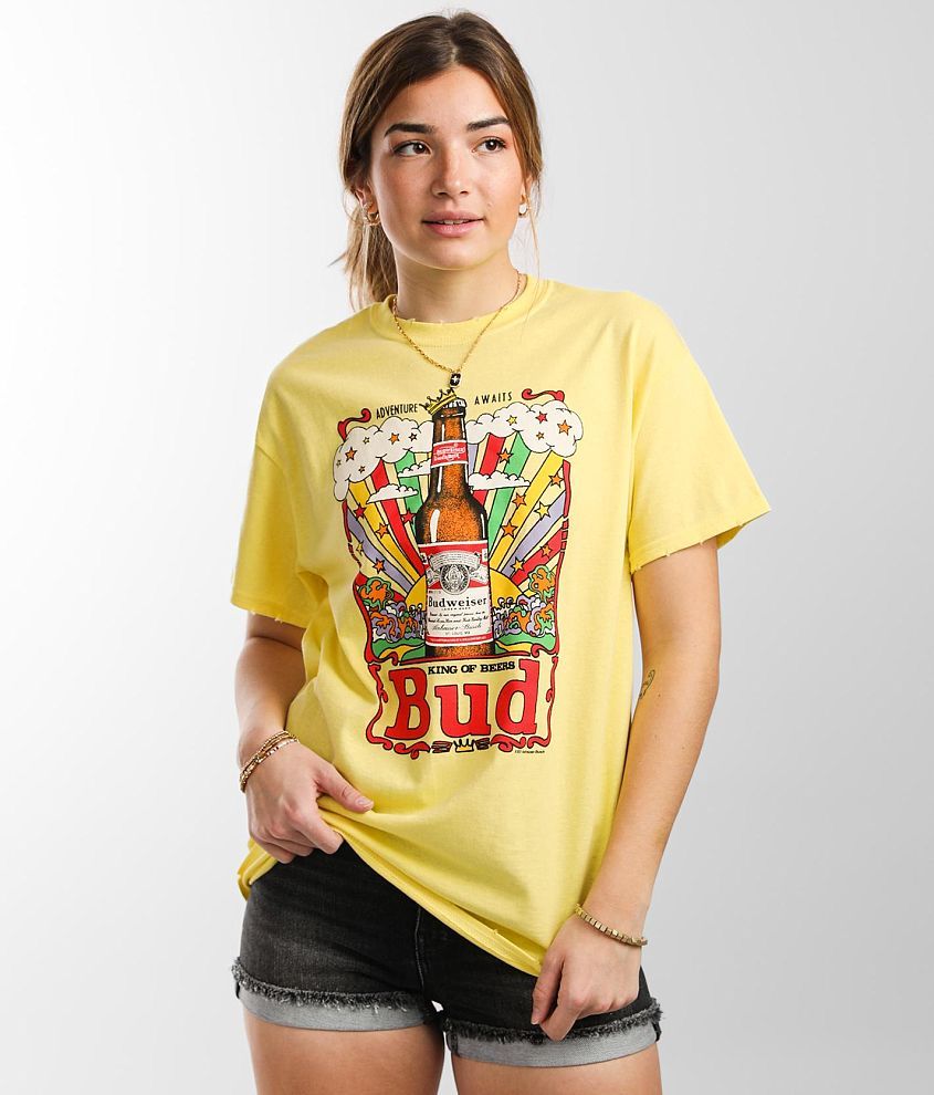 Junkfood Bud King Of Beers T-Shirt front view