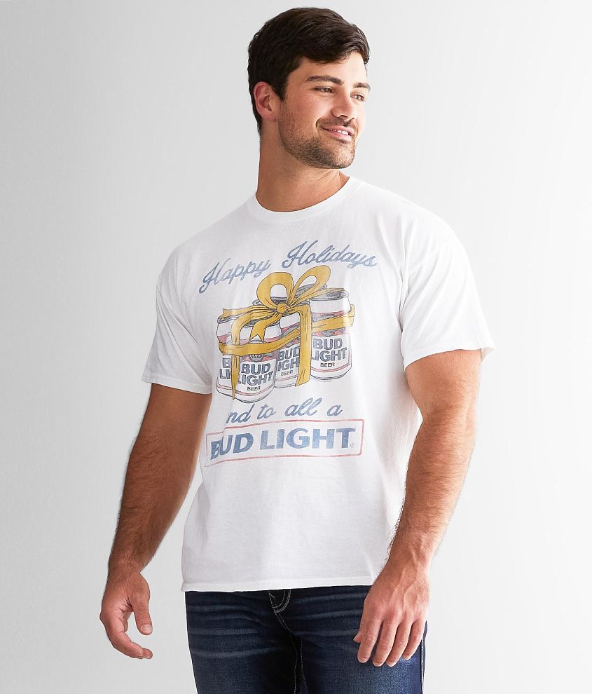 Junkfood Bud Light&#174; Holiday T-Shirt front view