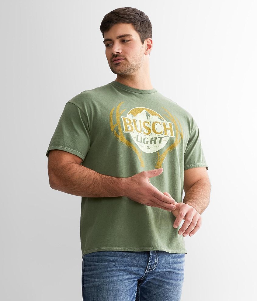 Junkfood Busch Light&#174; Beer Hunting T-Shirt front view