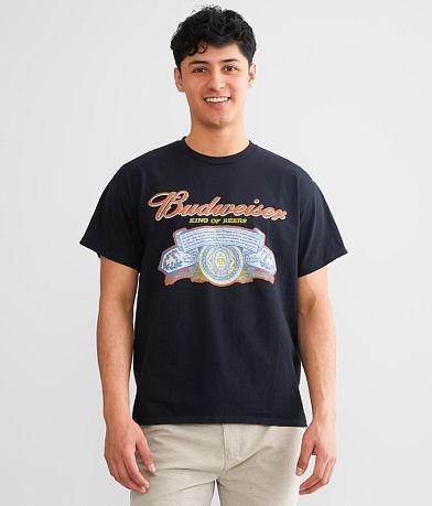 Junkfood Budweiser® Label T-Shirt front view