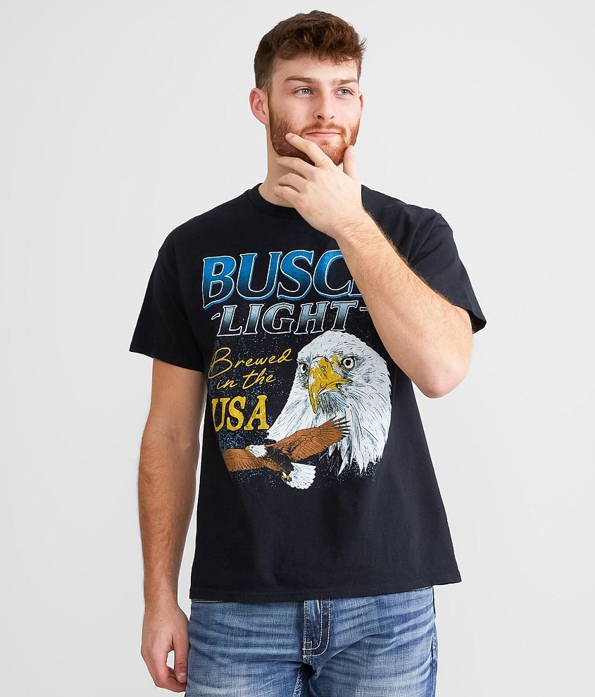 Junkfood Busch Light&#174; USA Eagle T-Shirt front view