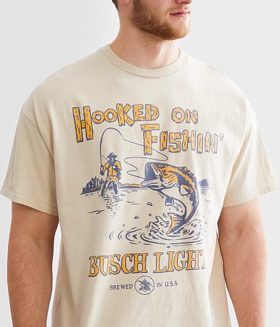 Junkfood Busch Light&#174; Hooked On Fishing T-Shirt MISC_DETAIL_1