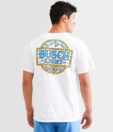 Junkfood Busch Light® Stain Glass T-Shirt front view