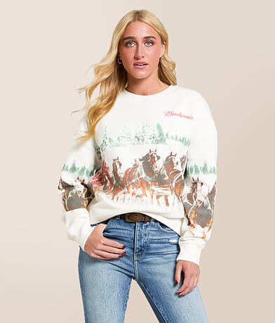 Junkfood Budweiser Clydesdale Pullover front view