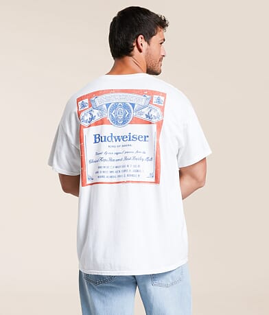 Junkfood Budweiser® Label T-Shirt front view
