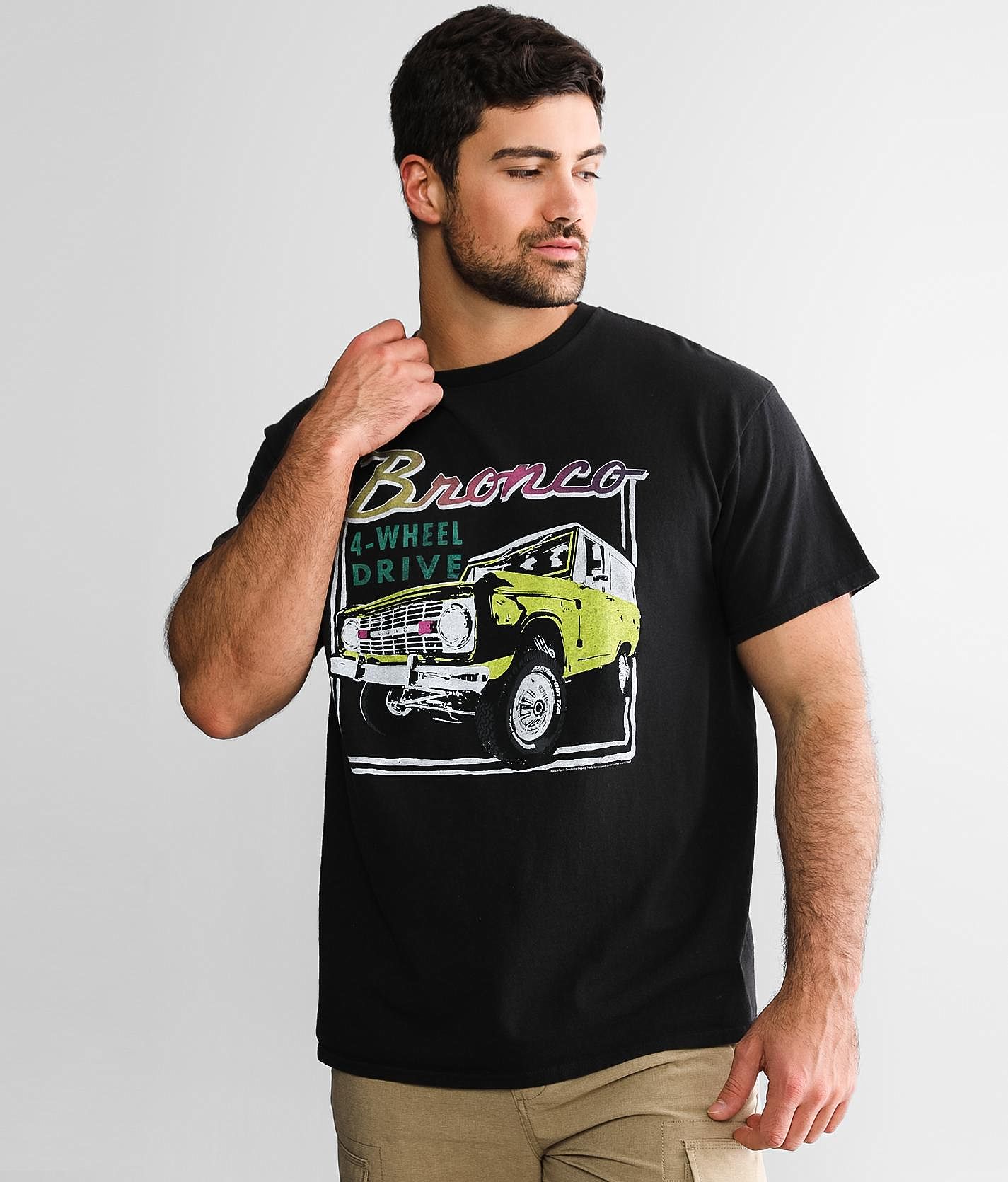 Joe Blow Ford Bronco Giddy Up Mens American Automotive Company SUV T-Shirt FMBRO-BN - 3XL