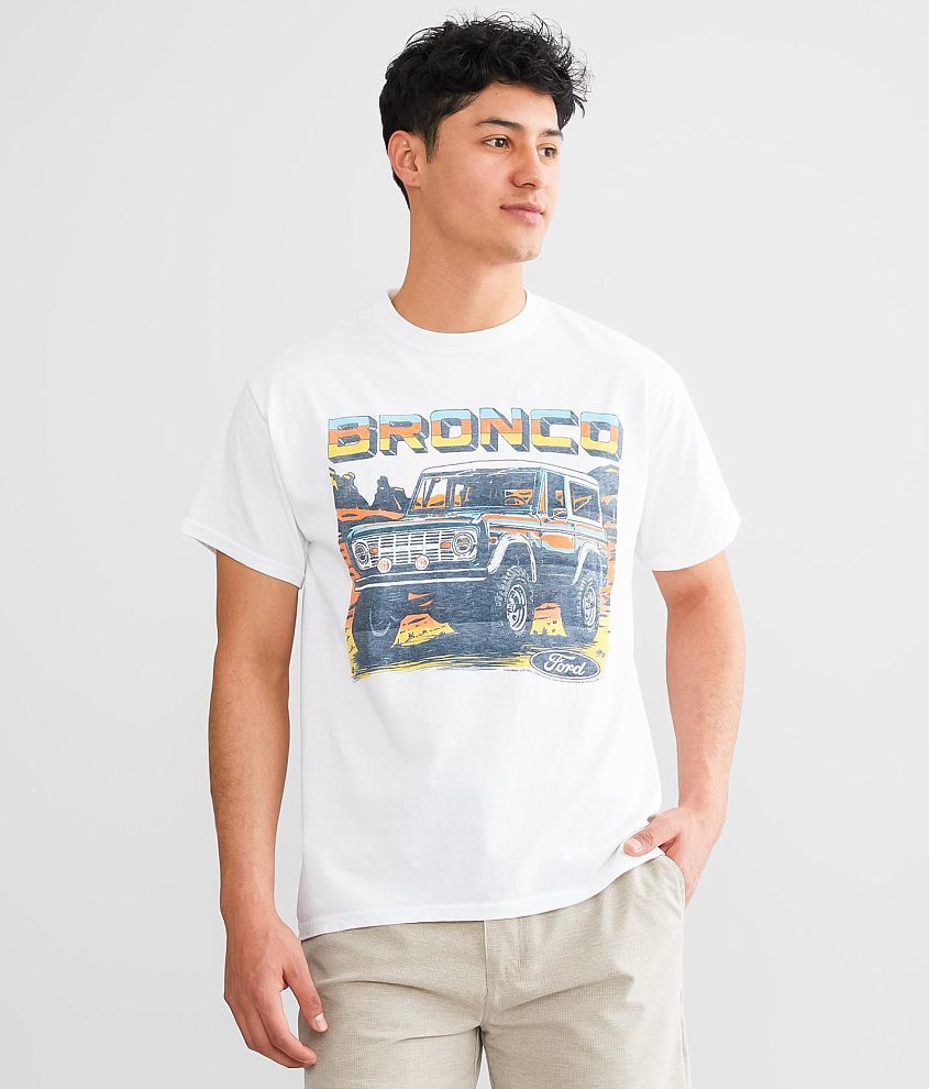 Junkfood Ford Bronco T-Shirt - Grey Large, Men's