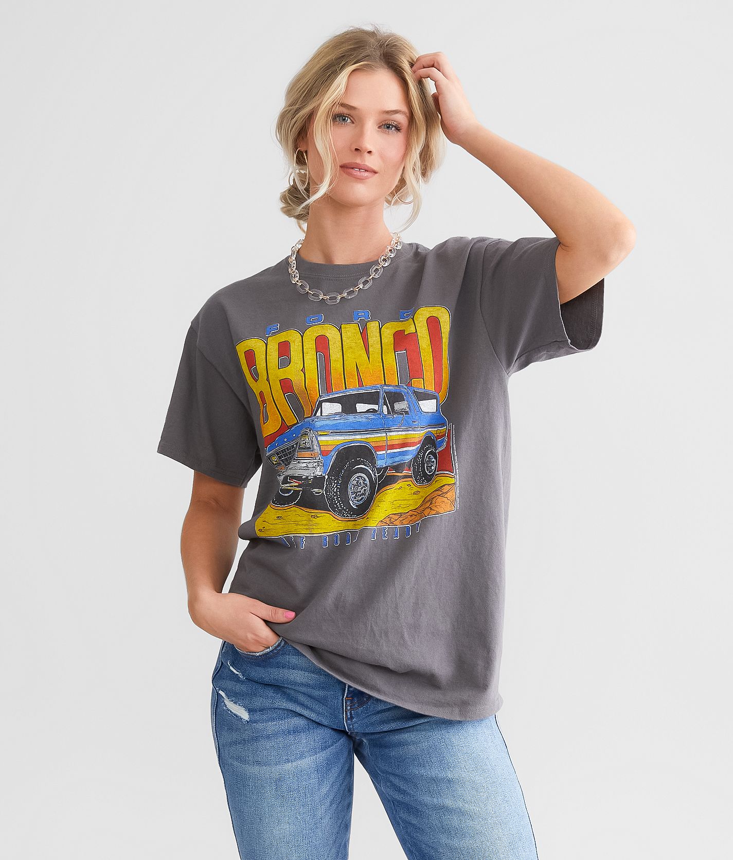 Junkfood Ford Bronco T-Shirt - Women's T-Shirts in Sand