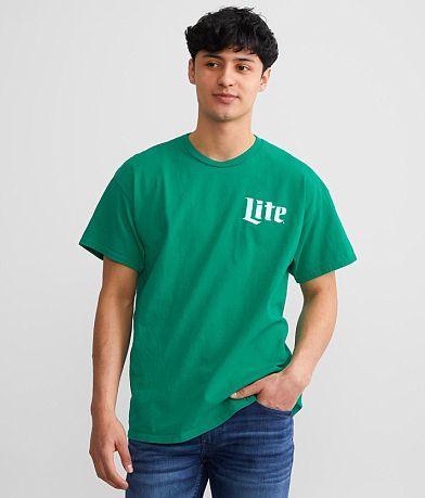 Junkfood Miller Lite® Shamrock T-Shirt front view