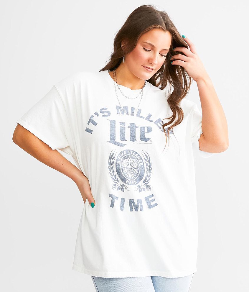 Junkfood Miller Lite&#174; Famous Beer T-Shirt front view